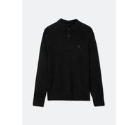 All Saints Polo a maniche lunghe bianca AllSaints Statten Maglione Nero