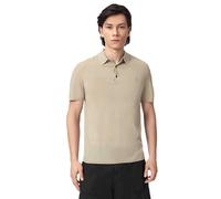 all Saints Polo da Uomo Mode Merino SS, Verde Polvere, XS