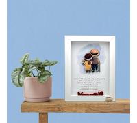 all sas Quadretto Cornice in Legno con Scritta Grazie per le cose che ci insegnate, per l'esempio che ci date Idea Regalo Compleanno e Festa dei Nonni dai Nipoti