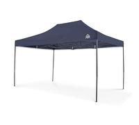All Seasons Gazebos | 3x4.5m Pop Up Gazebo con 4 pareti laterali spesse e pacchetto accessori | Resistente, completamente impermeabile, di qualità superiore (Blue Navy)