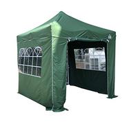 All Seasons Gazebos: Gazebo pop-up 2.5x2.5m completamente impermeabile con 4 pareti laterali Premium - Verde