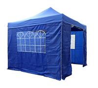 All Seasons Gazebos: Gazebo pop-up 3x3m completamente impermeabile con 4 pareti laterali - Blu Reale