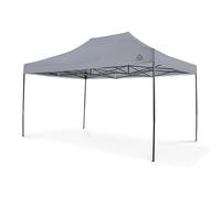 All Seasons Gazebos: Gazebo pop-up 3x4.5m completamente impermeabil - Grigio metallizzato