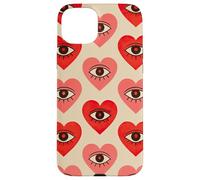 All Seeing Eye Cuore Pattern Mistico Occulto Strega Estetica Custodia per iPhone 15 Plus