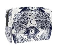 All Seeing Eye, trousse da donna, per articoli da toeletta da viaggio, grande, in PVC, con cerniera, Multi, 18.5x7.5x13cm/7.3x3x5.1in, Beauty case
