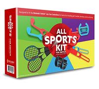 All Sports Kit For Nintendo Switch - 10in1 Kit with Tennis Rackets, Golf Clubs, Chambara Swords, Racing Wheels & Leg/Arm Straps