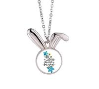 All Stars Shine To You - Collana con ciondolo a forma di coniglietto, idea regalo