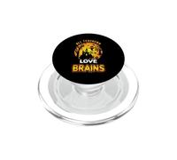 All Teachers Love Brains Funny Halloween Teacher Costume PopSockets PopGrip per MagSafe
