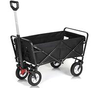 All-Terrain - Carrello pieghevole per esterni, resistente, da giardino, spiaggia, carrello per la spesa con ruote, portatile e versatile per un facile trasporto