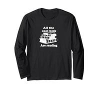 all The Cool Kids Are Reading - Divertente Design per Amanti dei Libri Maglia a Manica