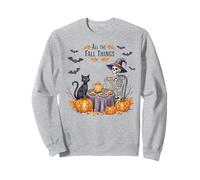 all The Fall Things, Motivo: Scheletro della Strega, Motivo: Gatto Autunnale Felpa