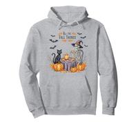 all The Fall Things, Motivo: Scheletro della Strega, Motivo: Gatto Autunnale Felpa con Cappuccio