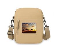 All the Way to the Silk Road - Borsa a tracolla per cellulare, mini borsa a tracolla con motivo cammello