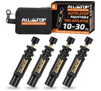 ALL-TOP Kit valvola di sgonfiaggio pneumatici automatica regolabile (10-30 psi) 4 pezzi avvitabile pneumatico Air Down Tool per fuoristrada 4x4 (con 5 tappi valvola)