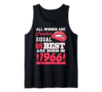 all Women Are Born in 1966 60 Years Old Funny 60th Birthday Canotta