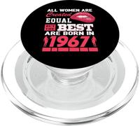 All Women Are Born In 1967 59 Years Old Funny 59th Birthday PopSockets PopGrip per MagSafe