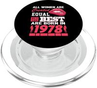 All Women Are Born In 1978 48 Years Old Funny 48th Birthday PopSockets PopGrip per MagSafe