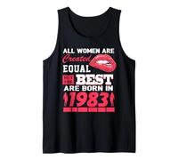 all Women Are Born in 1983 43 Years Old Funny 43rd Birthday Canotta