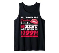 all Women Are Born in 1991 35 Years Old Funny 35th Birthday Canotta