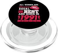 All Women Are Born In 1991 35 Years Old Funny 35th Birthday PopSockets PopGrip per MagSafe
