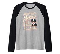 all You Need Is Jesus And A Bernese Mountain Dog Maglia con Maniche Raglan