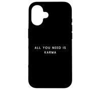All You Need Is Karma - Mood minimalista e divertente Custodia per iPhone 16