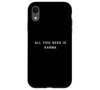 All You Need Is Karma - Mood minimalista e divertente Custodia per iPhone XR
