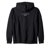 all You Need Is Karma - Mood Minimalista e Divertente Felpa con Cappuccio
