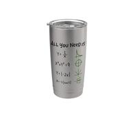 All You Need Is Love And Math Bicchiere termico in acciaio inox doppia parete