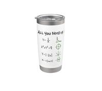 All You Need Is Love And Math Bicchiere termico in acciaio inox doppia parete