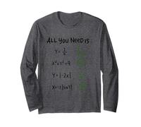 all You Need Is Love And Math Maglia a Manica