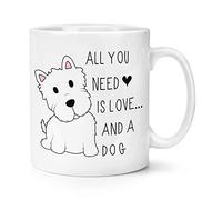 All You Need Is Love e a Dog 10oz Tazza