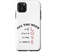 All You Need Is Love Math Graph Equations Testo Nero Custodia per iPhone 11 Pro Max