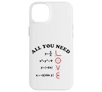All You Need Is Love Math Graph Equations Testo Nero Custodia per iPhone 14 Plus