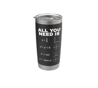 All You Need Is Math Equations Funny Matematics Design Bicchiere termico in acciaio inox doppia parete