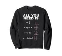 all You Need Is Math Equations Funny Matematics Design Felpa