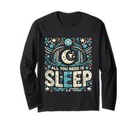 all You Need Is Sleep Salute Essenziale riposante ||- Maglia a Manica
