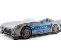 All4All Letto auto - letto per bambini - 80x160cm della polizia - per ragazzi - da gioco (auto della polizia, senza materasso)