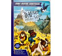 Alla Dahu Auf Der Pista Board Game Box Gioco Bambini Libro Quaderno ad Anelli