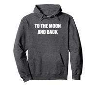 alla Luna E Ritorno Felpa con Cappuccio, Unisex per Adulti, Grigio Scuro, M