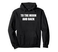 alla Luna E Ritorno Felpa con Cappuccio, Unisex per Adulti, Nero, L