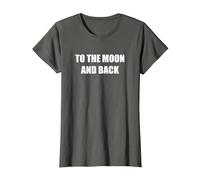 alla Luna E Ritorno Maglietta, Donna, Asfalto, 3XL