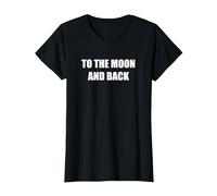 alla Luna E Ritorno Maglietta, Donna, Nero, S