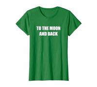 alla Luna E Ritorno Maglietta, Donna, Verde Mela, XXL