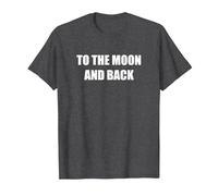 alla Luna E Ritorno Maglietta, Uomo, Grigio Scuro, XXL