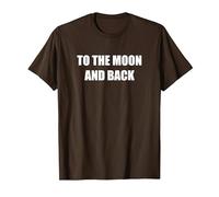 alla Luna E Ritorno Maglietta, Uomo, Marrone, XXL