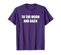 alla Luna E Ritorno Maglietta, Uomo, Viola, L