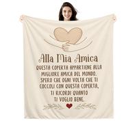 Alla Mia Amica Spero che ogni volta che ti coccoli con questa coperta ti ricordi quanto ti voglio bene Idee Regalo Coperte per Amiche Regalo di compleanno Regalo di Natale Migliore Amica