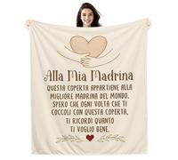 Alla mia Madrina Spero che ogni volta che ti coccoli con questa coperta ti ricordi quanto ti voglio bene Idee Regalo Coperta per la Madrina Compleanno Festa della Mamma Regalo di Natale (madrina-a)