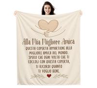 Alla mia Migliore Amica Spero che ogni volta che ti coccoli con questa coperta ti ricordi quanto ti voglio bene Idee Regalo Coperta per la Migliore Amica Compleanno Natale Regalo Coperta dell'amicizia